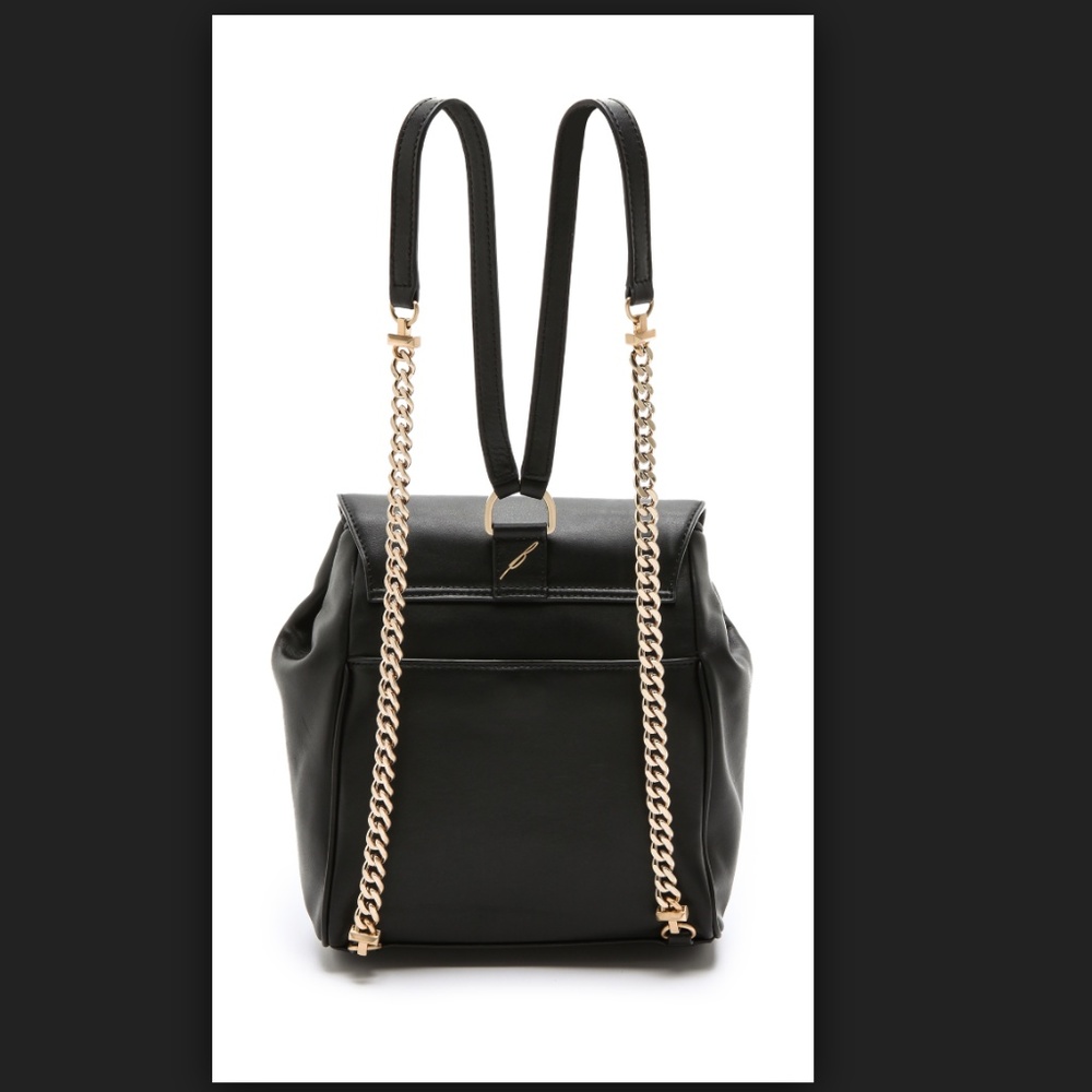 B Brian Atwood Juliette Black Backpack Purse - Picture 9 of 11